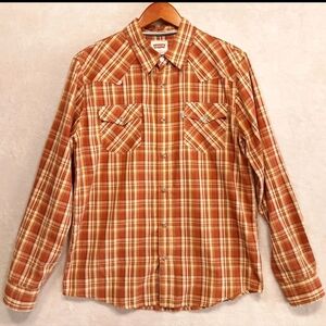Vintage Western  Inspired Levis Long Sleeve Button Down Shirt Size L